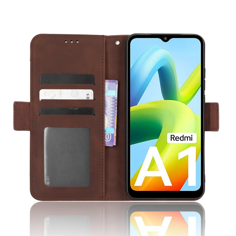 For Xiaomi Redmi A1 Skin Feel Calf Texture Card Slots Leather Phone Case