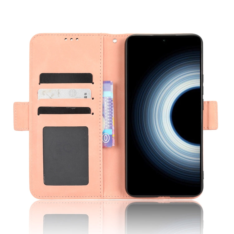 For Xiaomi 12T / Redmi K50 Ultra Skin Feel Calf Texture Card Slots Leather Phone Case