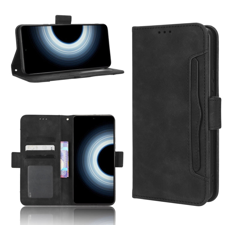 For Xiaomi 12T / Redmi K50 Ultra Skin Feel Calf Texture Card Slots Leather Phone Case