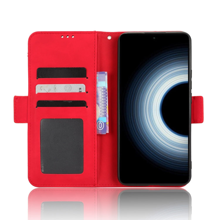 For Xiaomi 12T / Redmi K50 Ultra Skin Feel Calf Texture Card Slots Leather Phone Case