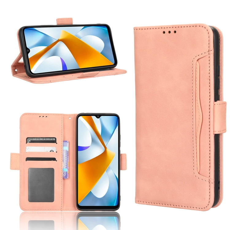 For Xiaomi Poco C40 Skin Feel Calf Texture Card Slots Leather Phone Case