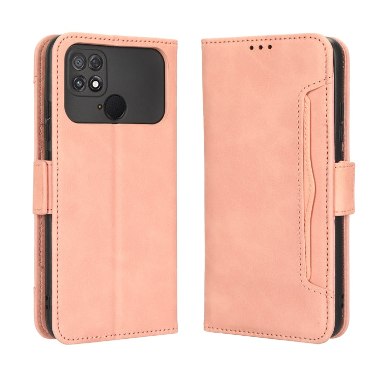 For Xiaomi Poco C40 Skin Feel Calf Texture Card Slots Leather Phone Case