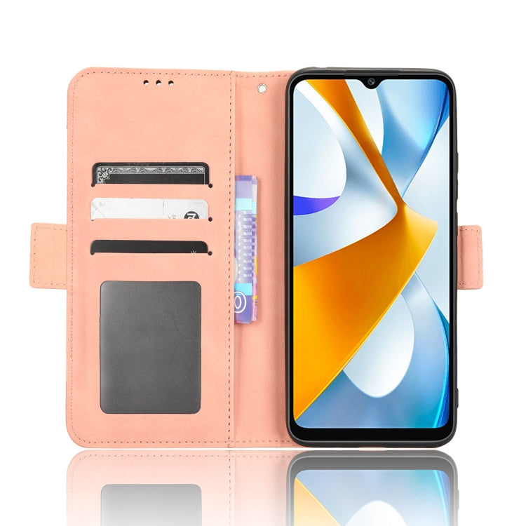 For Xiaomi Poco C40 Skin Feel Calf Texture Card Slots Leather Phone Case