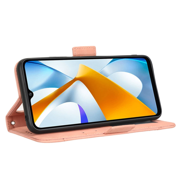 For Xiaomi Poco C40 Skin Feel Calf Texture Card Slots Leather Phone Case