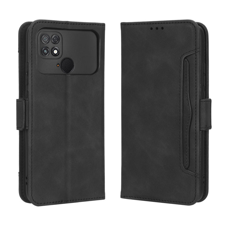 For Xiaomi Poco C40 Skin Feel Calf Texture Card Slots Leather Phone Case