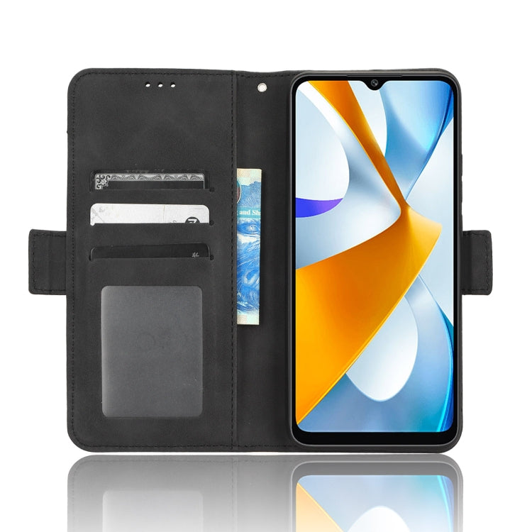 For Xiaomi Poco C40 Skin Feel Calf Texture Card Slots Leather Phone Case