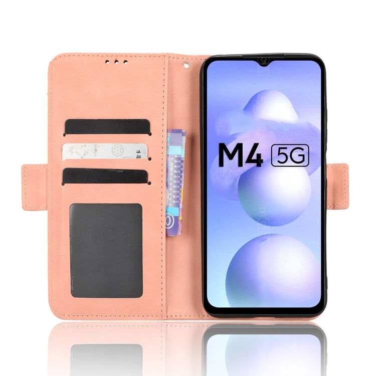 For Xiaomi Poco M4 5G Skin Feel Calf Texture Card Slots Leather Phone Case