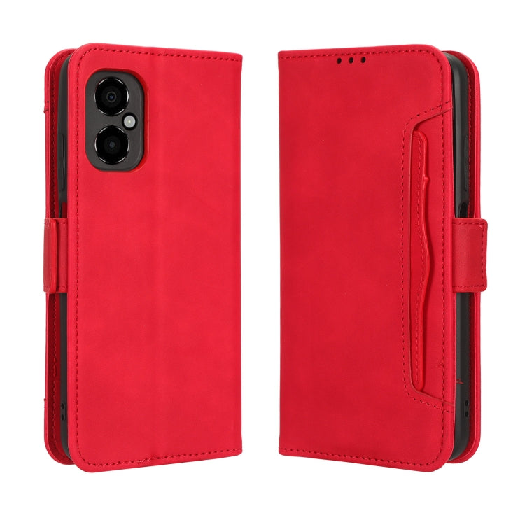 For Xiaomi Poco M4 5G Skin Feel Calf Texture Card Slots Leather Phone Case