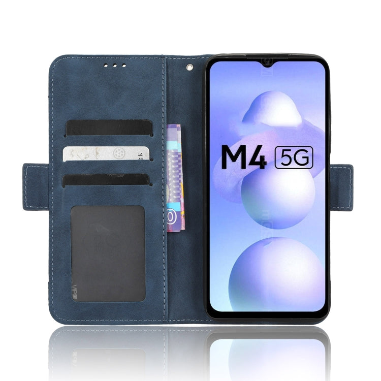 For Xiaomi Poco M4 5G Skin Feel Calf Texture Card Slots Leather Phone Case