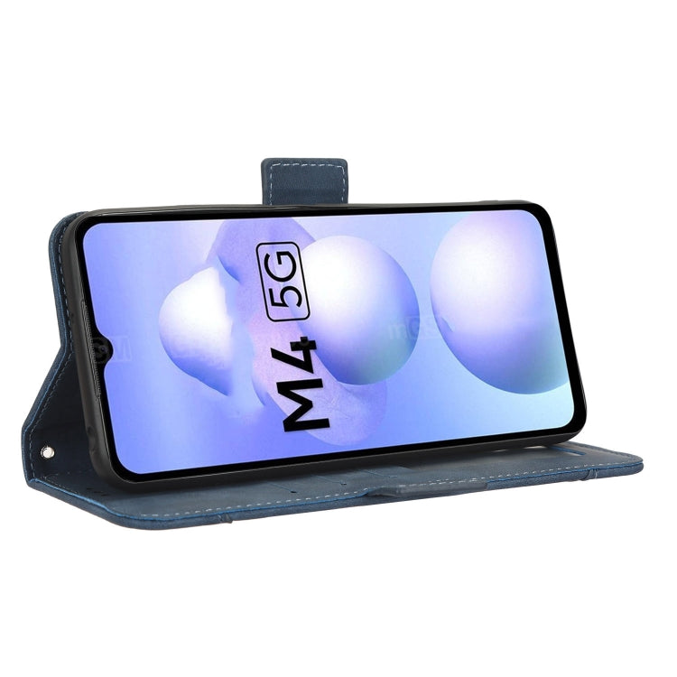 For Xiaomi Poco M4 5G Skin Feel Calf Texture Card Slots Leather Phone Case