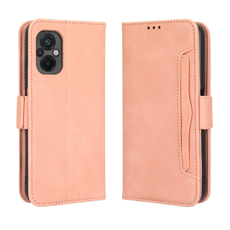 For Xiaomi Poco M5 Skin Feel Calf Texture Card Slots Leather Phone Case