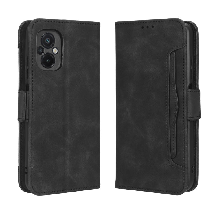 For Xiaomi Poco M5 Skin Feel Calf Texture Card Slots Leather Phone Case