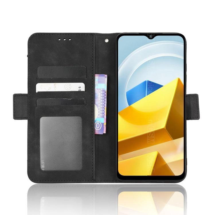 For Xiaomi Poco M5 Skin Feel Calf Texture Card Slots Leather Phone Case