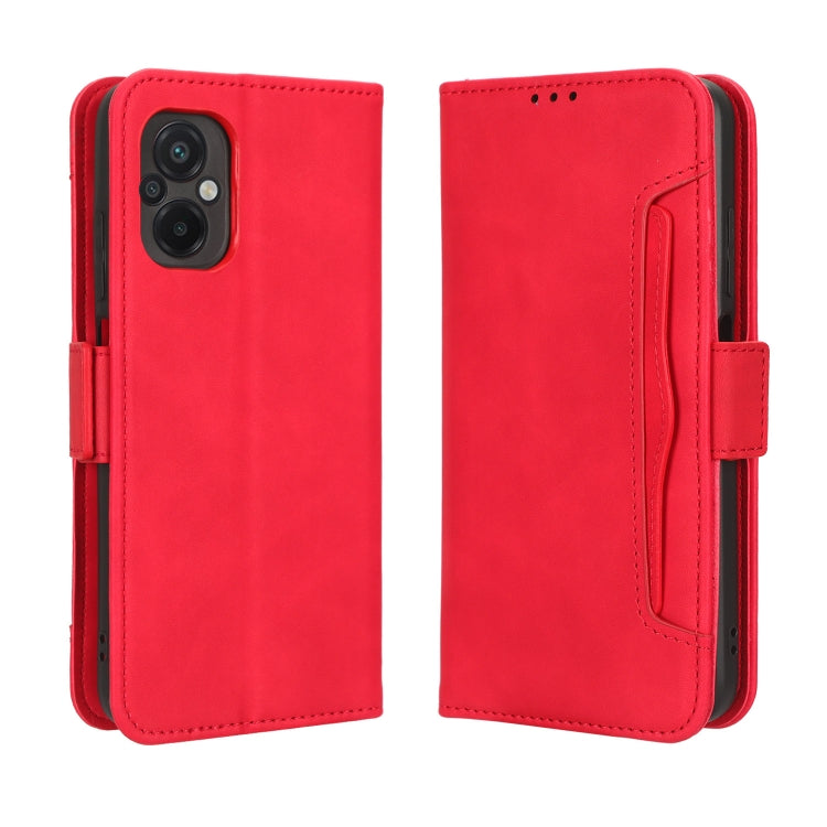For Xiaomi Poco M5 Skin Feel Calf Texture Card Slots Leather Phone Case