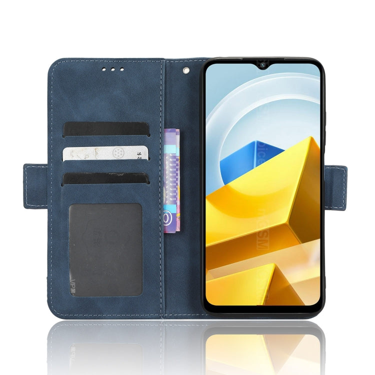 For Xiaomi Poco M5 Skin Feel Calf Texture Card Slots Leather Phone Case