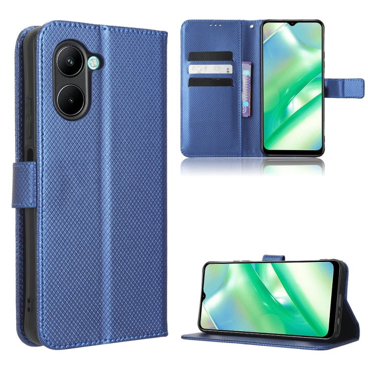 For Realme C33 4G Diamond Texture Leather Phone Case