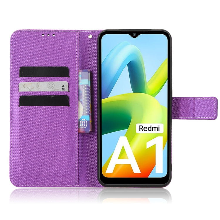For Xiaomi Redmi A1 Diamond Texture Leather Phone Case