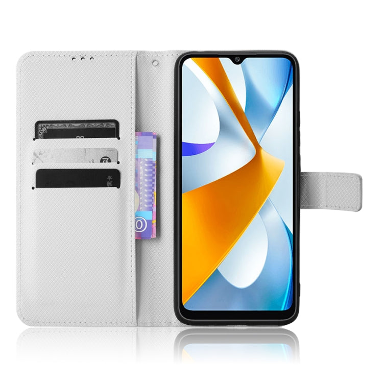 For Xiaomi Poco C40 Diamond Texture Leather Phone Case