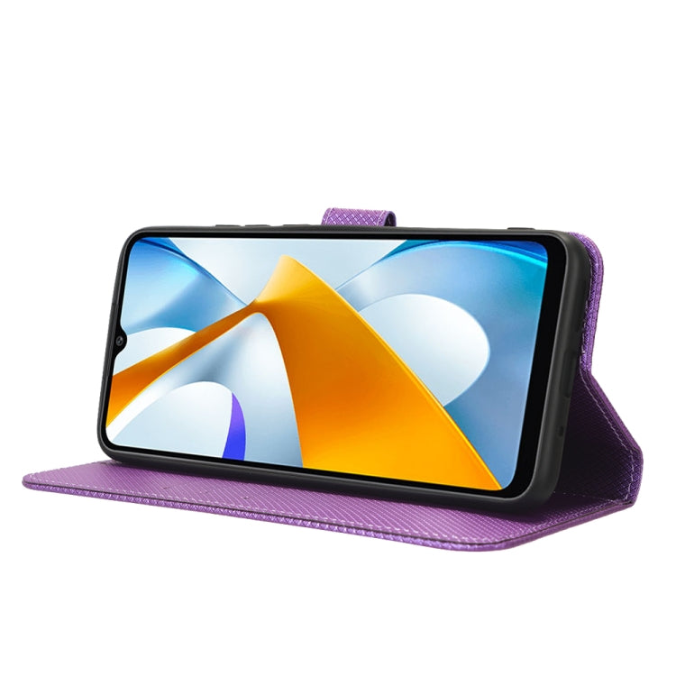 For Xiaomi Poco C40 Diamond Texture Leather Phone Case