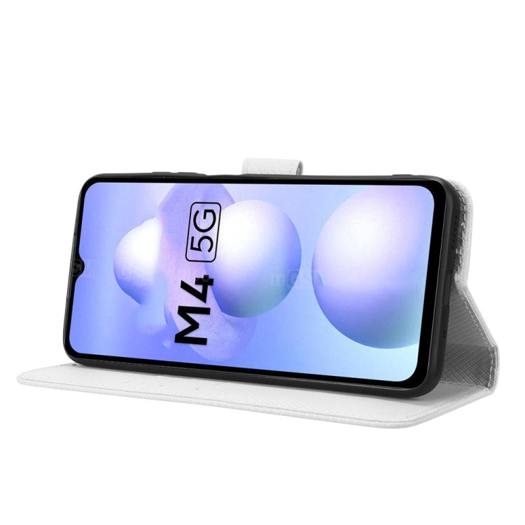 For Xiaomi Poco M4 5G Diamond Texture Leather Phone Case