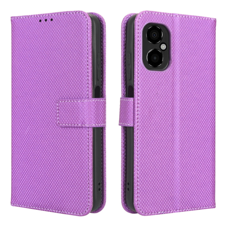 For Xiaomi Poco M4 5G Diamond Texture Leather Phone Case