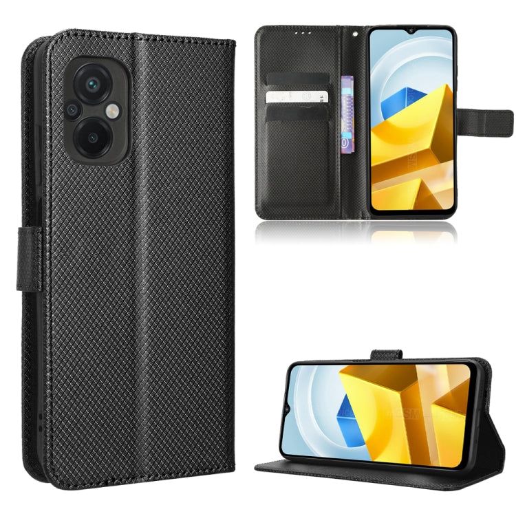 For Xiaomi Poco M5 Diamond Texture Leather Phone Case