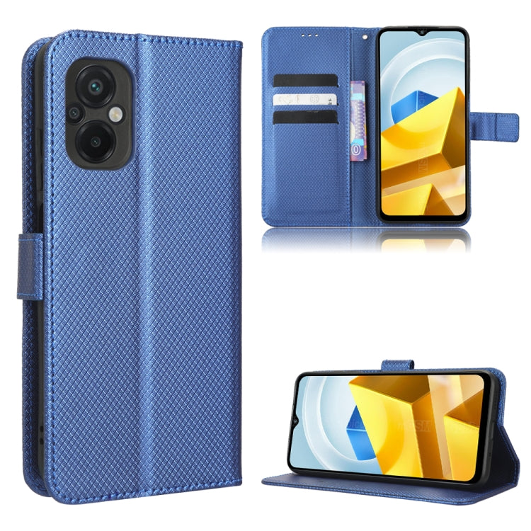 For Xiaomi Poco M5 Diamond Texture Leather Phone Case