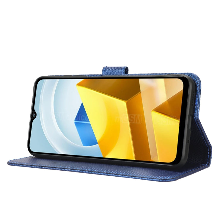 For Xiaomi Poco M5 Diamond Texture Leather Phone Case