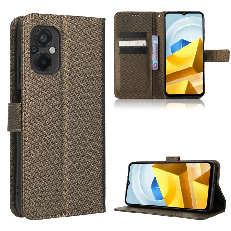 For Xiaomi Poco M5 Diamond Texture Leather Phone Case