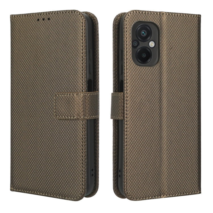 For Xiaomi Poco M5 Diamond Texture Leather Phone Case