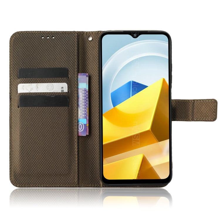 For Xiaomi Poco M5 Diamond Texture Leather Phone Case