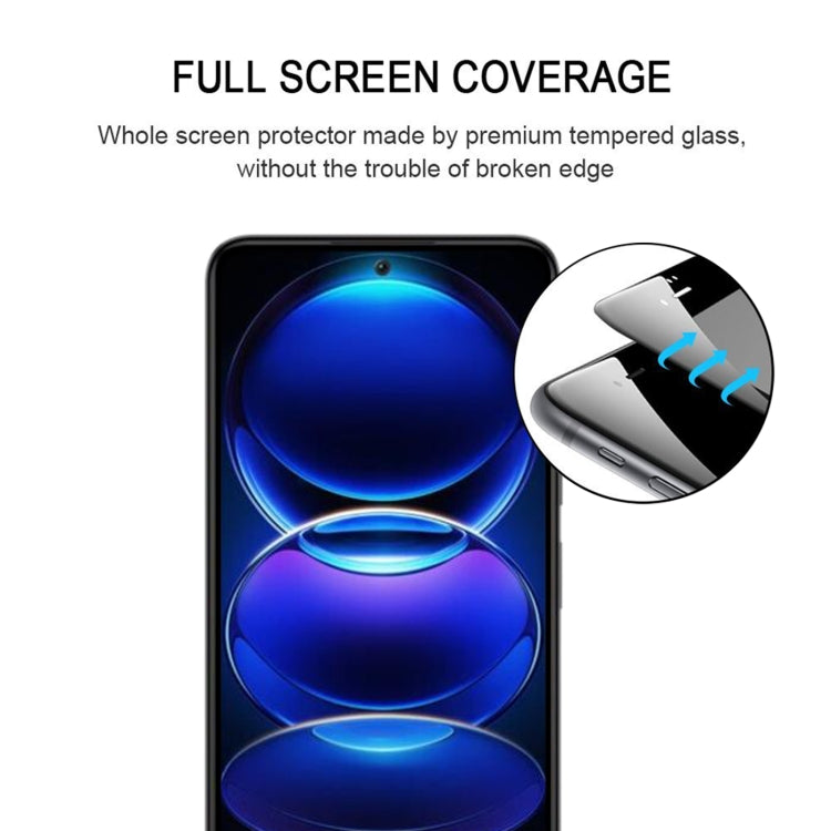 For Xiaomi Redmi Note 12 China / Redmi Note 12 Turbo Full Glue Full Cover Screen Protector Tempered Glass Film
