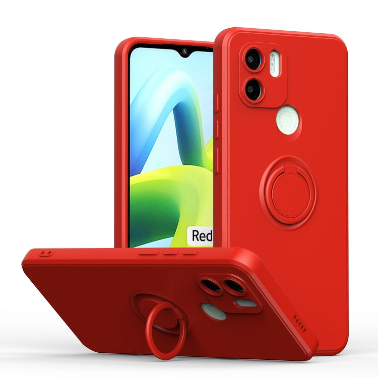 For Xiaomi Redmi A1 Ring Kickstand TPU Silicone Phone Case