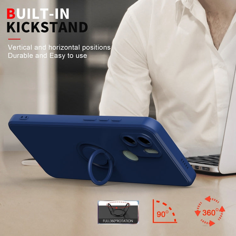 For Xiaomi Redmi A1 Ring Kickstand TPU Silicone Phone Case