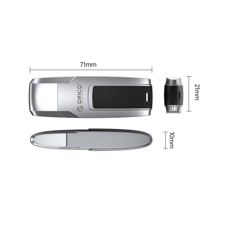 ORICO USB Flash Drive, Read: 100MB/s, Write: 50MB/s, Memory:32GB, Port:USB-A(Silver)