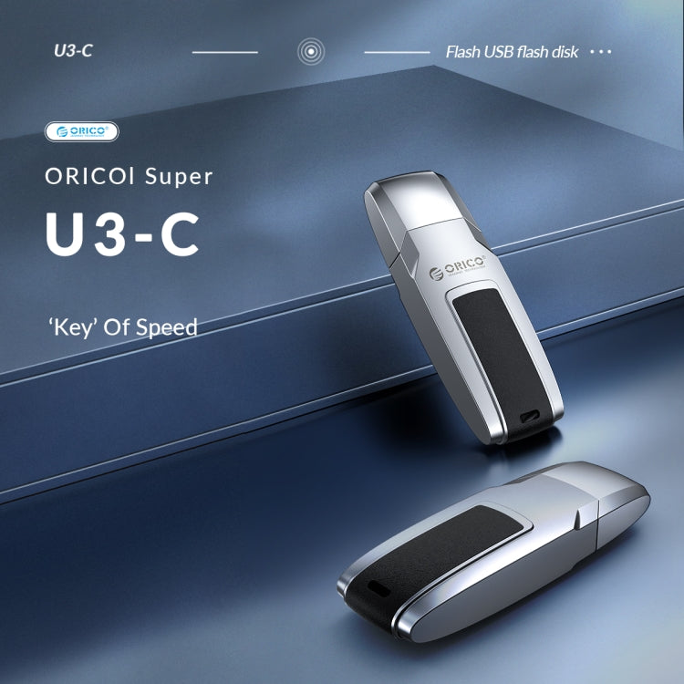 ORICO USB Flash Drive, Read: 100MB/s, Write: 50MB/s, Memory:32GB, Port:USB-A(Silver)