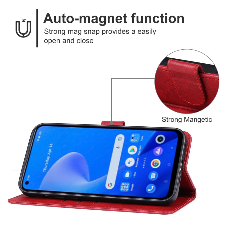 For Realme 10 Pro+ Leather Phone Case