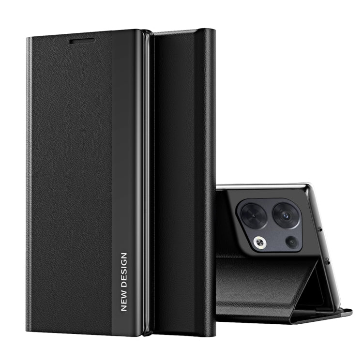 For OPPO Reno8 Side Electroplated Magnetic Leather Phone Case