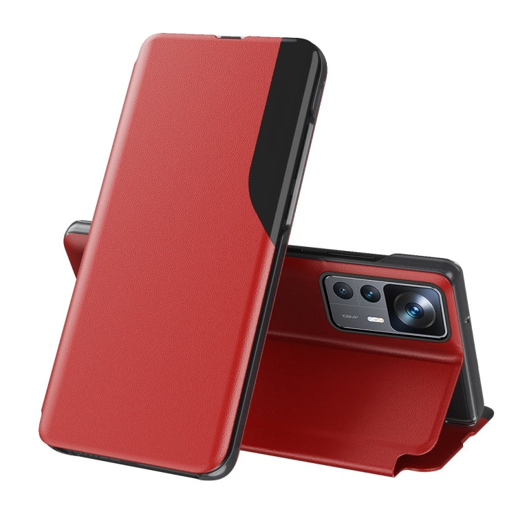 For Xiaomi 12T / 12T Pro / Redmi K50 Ultra Attraction Flip Holder Leather Phone Case
