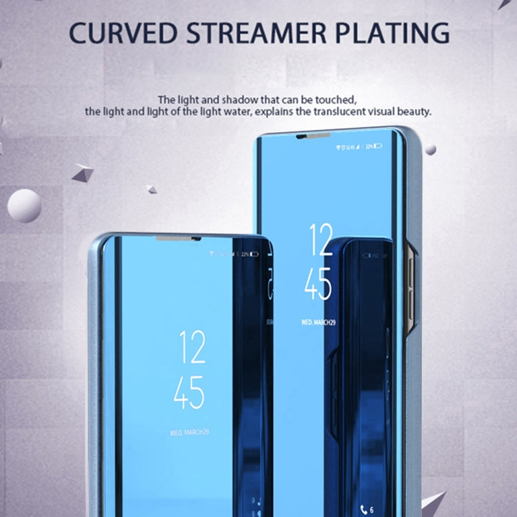 For Honor 70 Plated Mirror Horizontal Flip Leather Phone Case with Holder