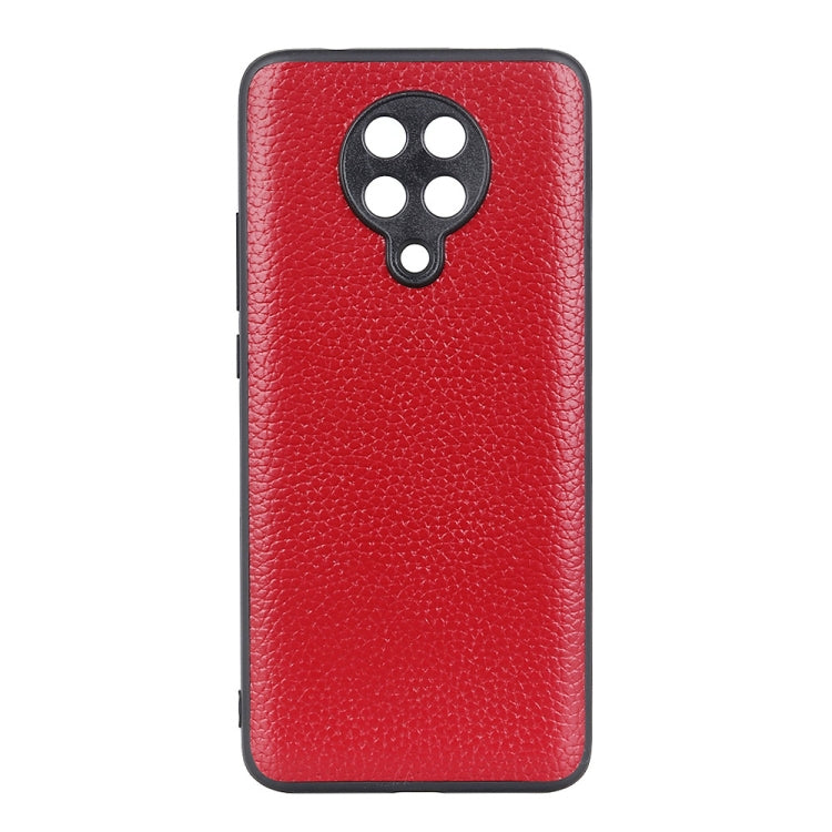For Xiaomi Redmi K30 Pro Litchi Texture Genuine Leather Folding Protective Case