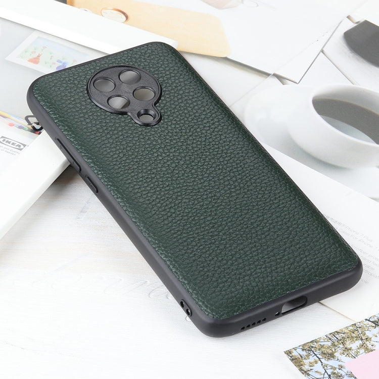 For Xiaomi Redmi K30 Pro Litchi Texture Genuine Leather Folding Protective Case