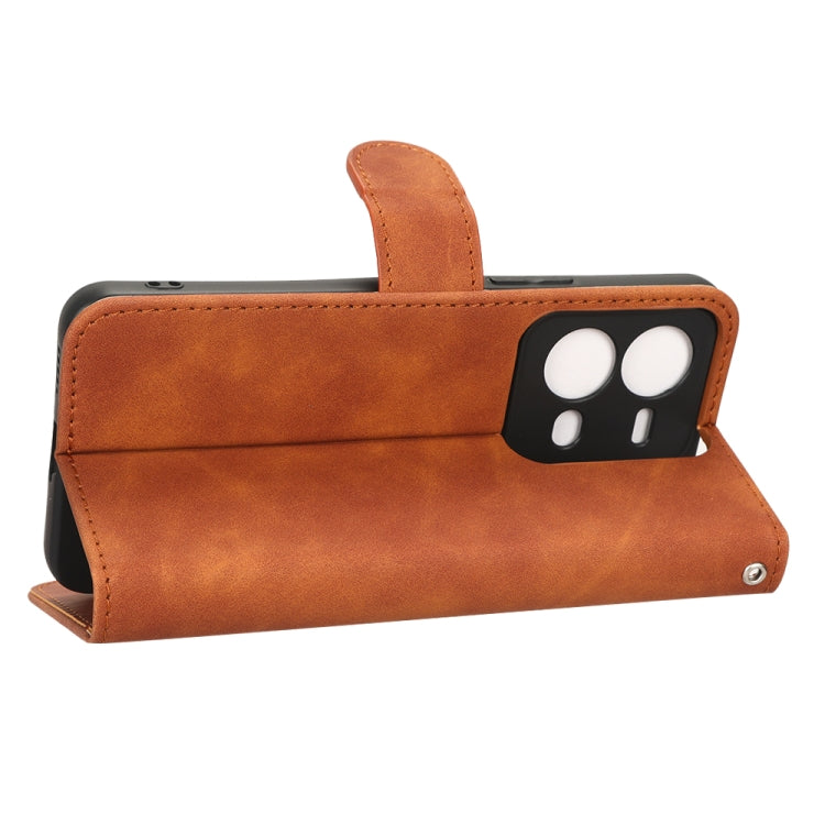 For vivo V25 5G / V25e / X80 Lite Skin Feel Magnetic Flip Leather Phone Case