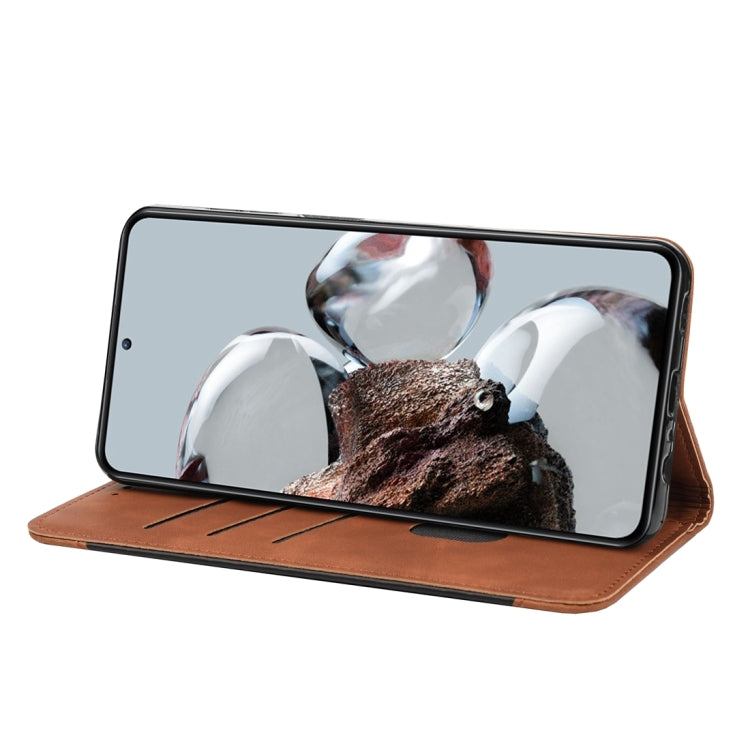 For Xiaomi 12T / 12T Pro / Redmi K50 Ultra Skin Feel Splicing Leather Phone Case