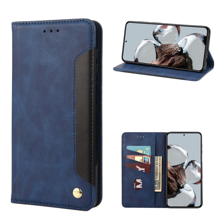 For Xiaomi 12T / 12T Pro / Redmi K50 Ultra Skin Feel Splicing Leather Phone Case