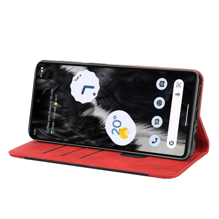 For Google Pixel 7 5G Skin Feel Splicing Leather Phone Case