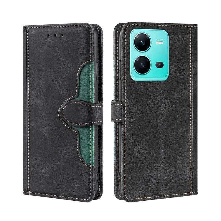 For vivo V25 5G/V25e 5G Skin Feel Magnetic Buckle Leather Phone Case