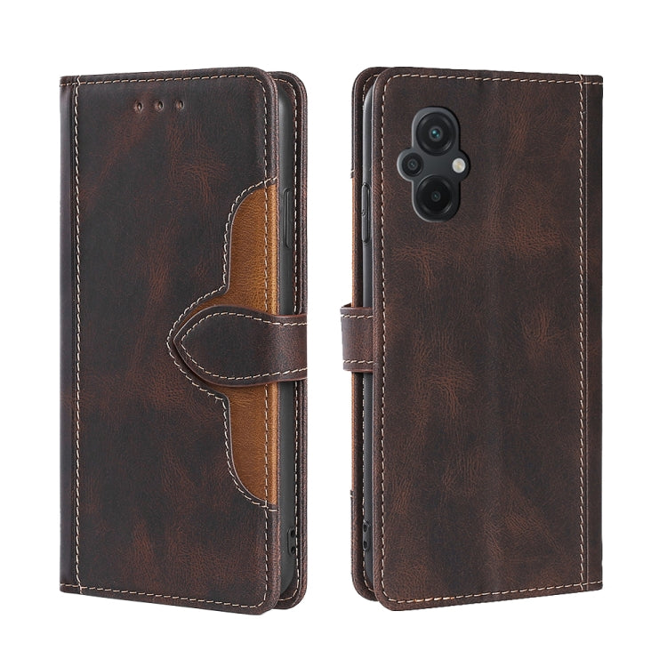 For Xiaomi Poco M5 4G Skin Feel Magnetic Buckle Leather Phone Case