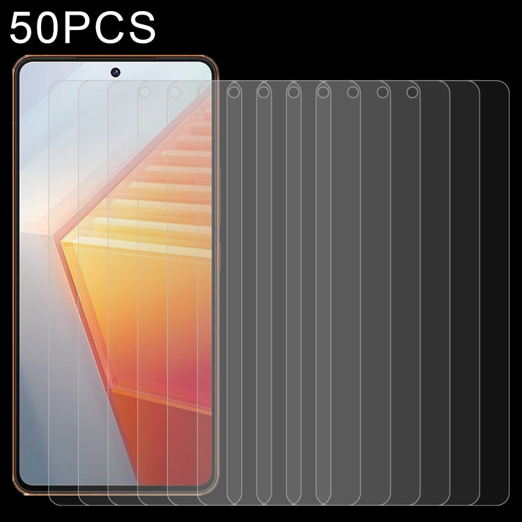 For vivo iQOO 11 / iQOO 11 Pro 50pcs 0.26mm 9H 2.5D Tempered Glass Film