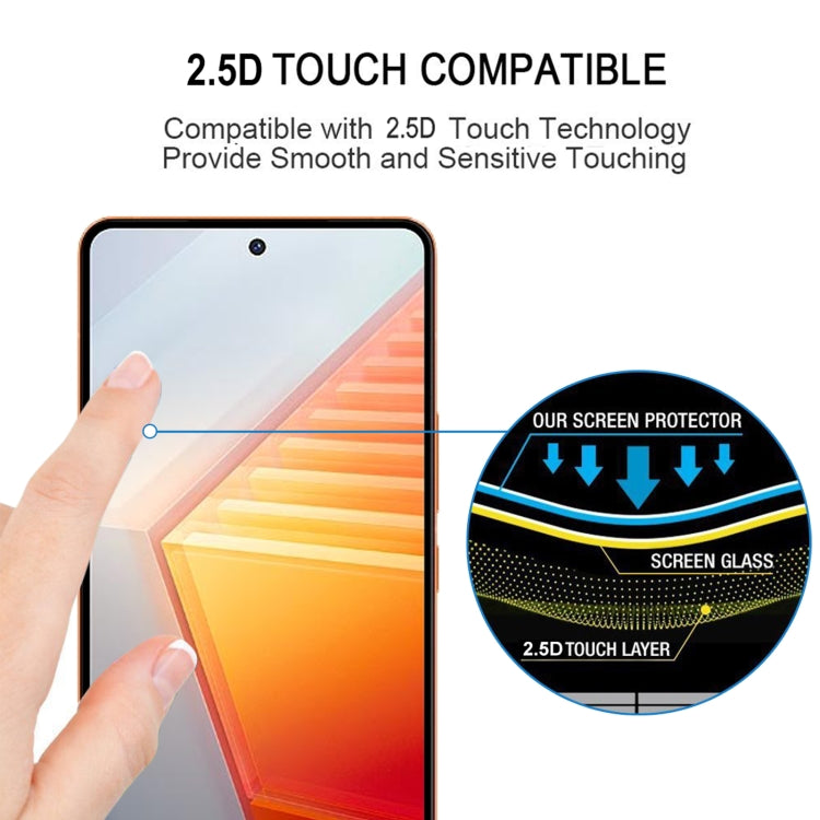For vivo iQOO 11 / iQOO 11 Pro 25pcs Full Glue Full Screen Tempered Glass Film